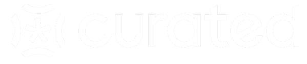 curated logo_white