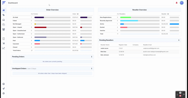 Short Product Order Demo GIF