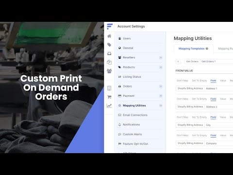 How do I send custom print order info to my Print On Demand suppliers?