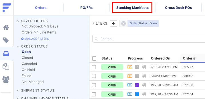 Stocking-manifest Stocking Manifest in Flxpoint